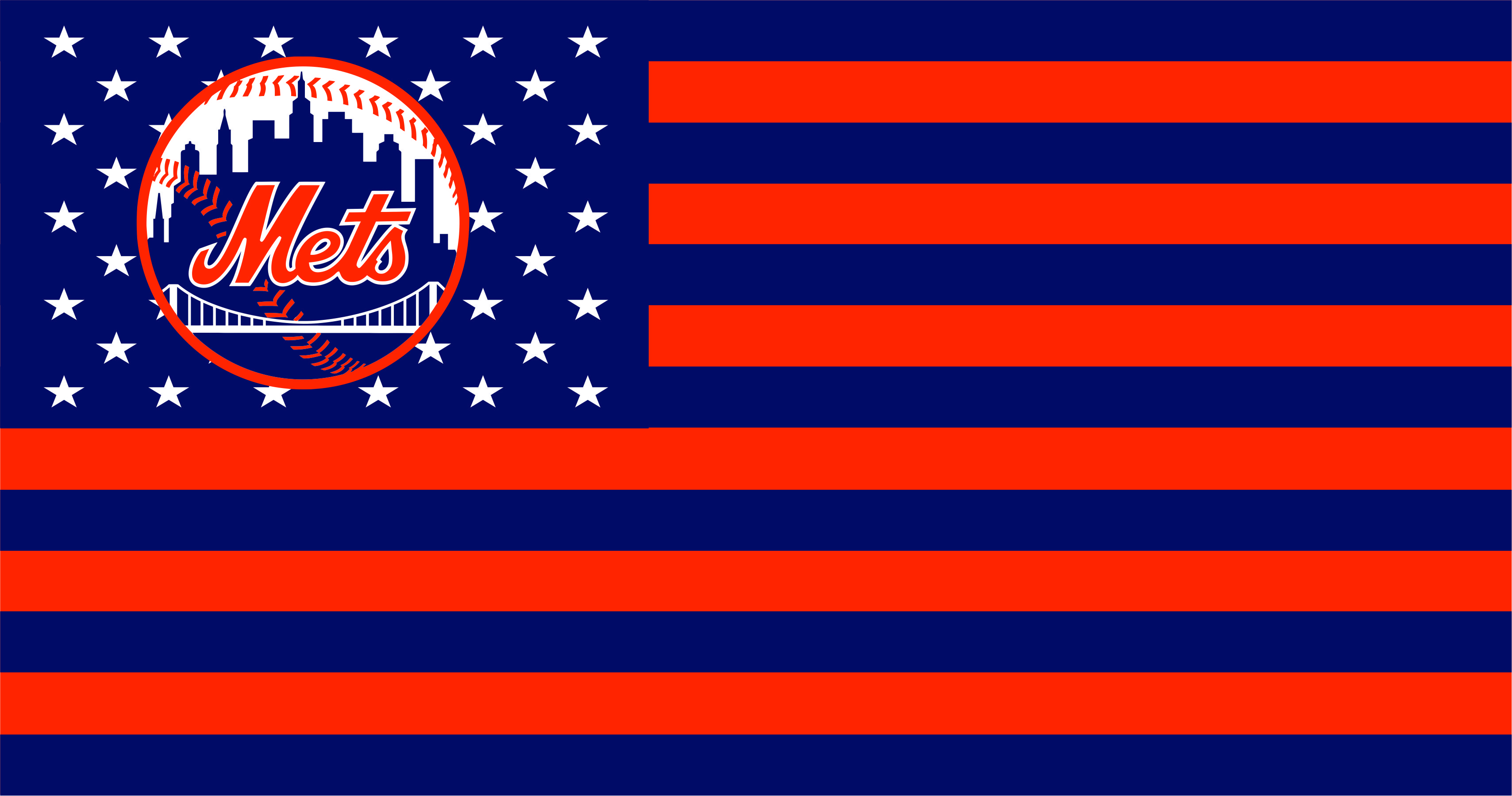 New York Mets Flag001 logo iron on paper